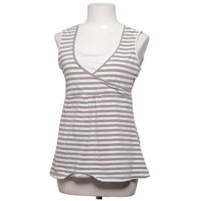 Still-Top (Weiß, Grau) von H&M Mama Elasthan, Bio-Baumwolle