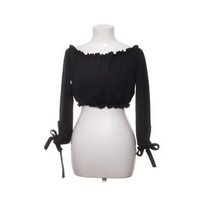 Crop top (Svart) från New Look Elastan, Polyester