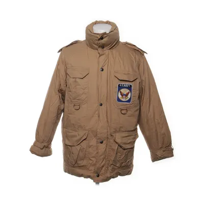 Safari jack (Beige) van Lothars Katoen, Dons, Leer