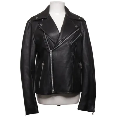 Veste de motard (Noir) de Nyden Cuir, Viscose