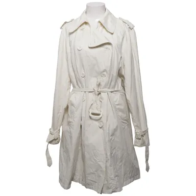 Trenchcoat (Vit) från Armani Jeans Bomull, Polyamid, Polyester