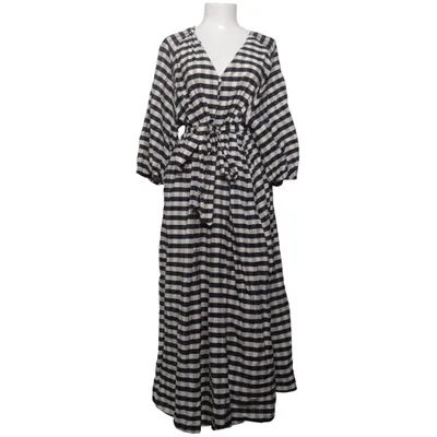 Robe longue (Bleu, Multicolore) de H&M Lyocell, Polyamide, Viscose