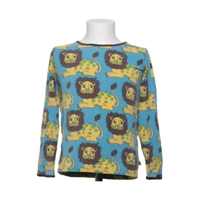 Langarmshirt (Blau, Gelb, Mehrfarbig) von Småfolk Baumwolle, Elasthan, Modal