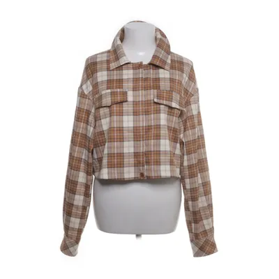 Overshirt (Beige, Meerkleurig) van Misslisibell x NA-KD Elastaan, Polyester