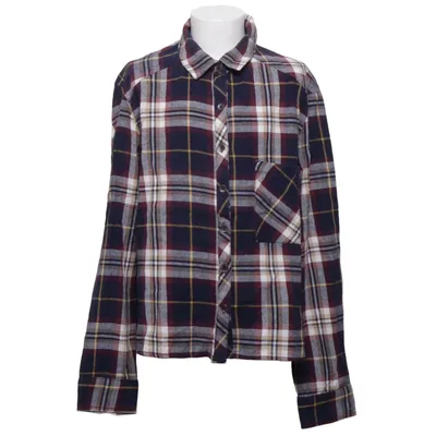 Flannel shirt (Blue, White, Brown) from Pull & Bear Teen