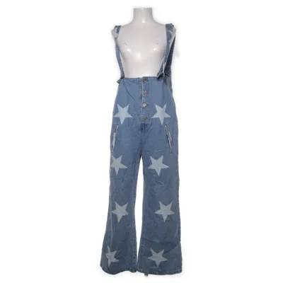 Hängselbyxor (Blå, Vit) från LBC Bomull