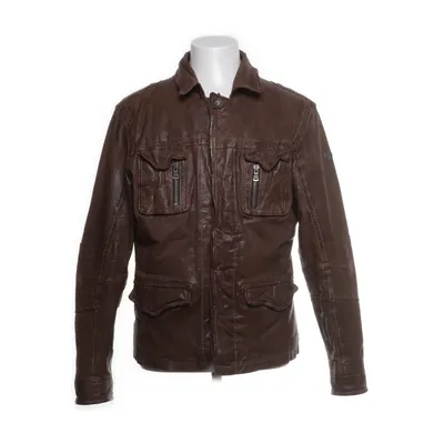 Leather jacket (Brown, Multicolored) from Gipsy Cotton, Polyester, Leather