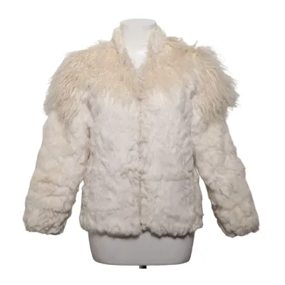 Veste en fourrure (Blanc) de Niki Acétate, Cuir