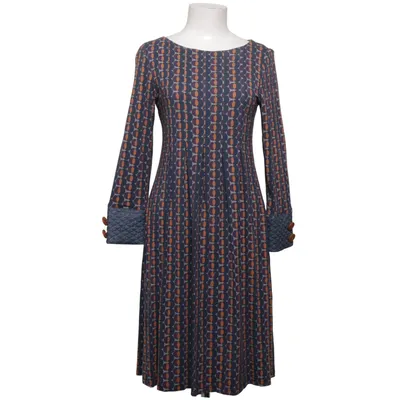Jurk (Blauw, Meerkleurig) van Du Milde Elastaan, Viscose