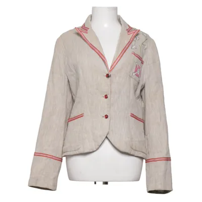 Kavaj (Beige, Flerfärgad) från S'nob by Sans Noblesse Bomull, Linne, Polyester