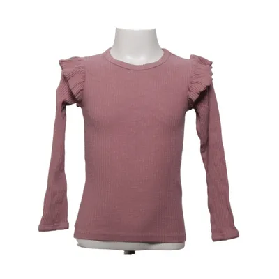 Long sleeve T-shirt (Pink) from Lil' Atelier Elastane, Organic cotton
