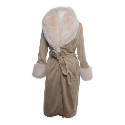 Frakke (Pink, Hvid) fra Bershka Elastan, Polyester