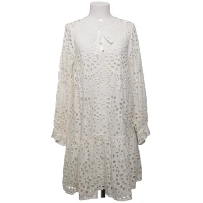 Jurk (Wit) van Hallhuber Katoen, Viscose