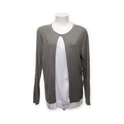 Blus (Grå, Vit) från Beate Heymann Elastan, Modal, Polyester, Viskos