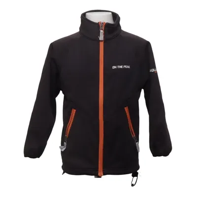 Softshell jacket (Oranje, Zwart) van On the Peak Elastaan, Polyester