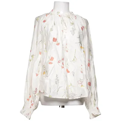 Blouse (Wit, Meerkleurig) van H&M Viscose, Polyester