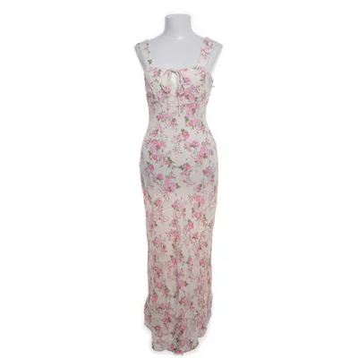Långklänning (Beige, Flerfärgad) från Mango Bomull, Polyester, Viskos