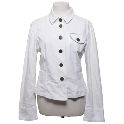 Veste en jean (Blanc) de Armani Jeans Coton, Élasthane, Polyester