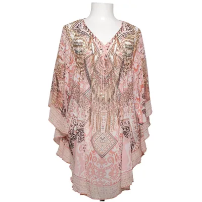 Robe de plage (Rose, Marron, Multicolore) de Azaka Polyester