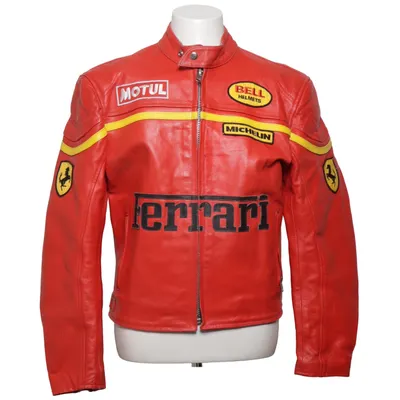 Motorcykeljacka (Röd) från Ferrari Skinn, Polyester