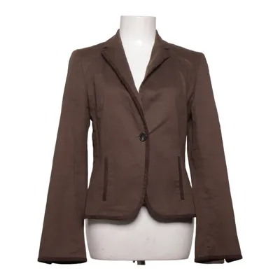 Blazer (Brown) from Strenesse Gabriele Strehle Cotton, Cupro, Polyester, Polyurethane