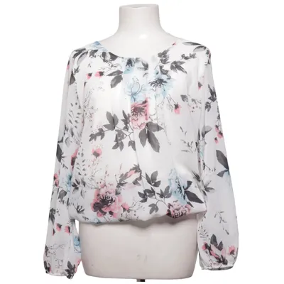Blouse (Blanc, Multicolore) de Creme Fraiche Élasthane, Polyamide, Viscose