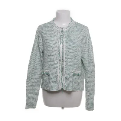 Kofta (Vit, Grön) från Hallhuber Akryl, Bomull, Polyamid