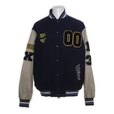 Collegejacka (Blå, Beige) från Boohoo Man Bomull, Elastan, Polyester, Polyuretan