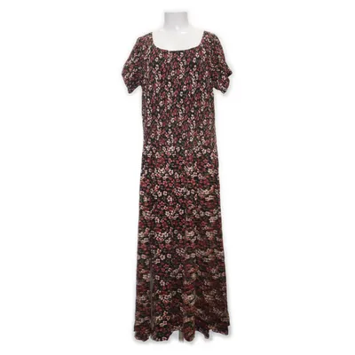 Robe longue (Noir, Multicolore) de Janet & Joyce Élasthane, Viscose
