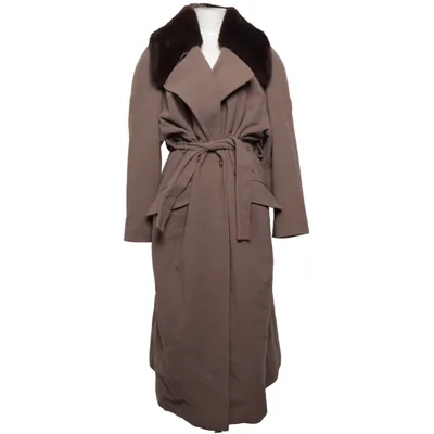Frakke (Brun) fra Jennifer Polyamid, Polyester, Uld
