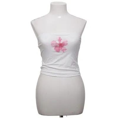 Tube top (White, Pink) Elastane, Polyester