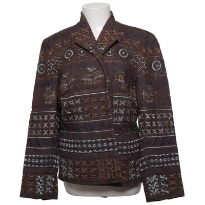 Veste (Marron, Multicolore) de Coldwater Creek Coton, Élasthane, Polyester