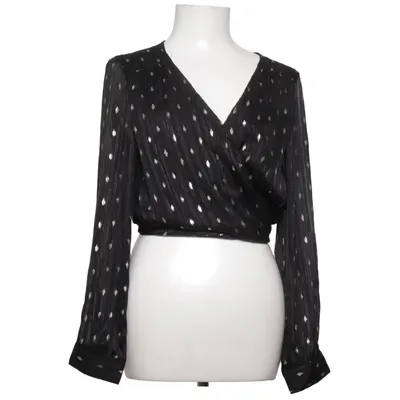 Wikkelblouse (Zwart, Goud) van Lili & Lala Polyester