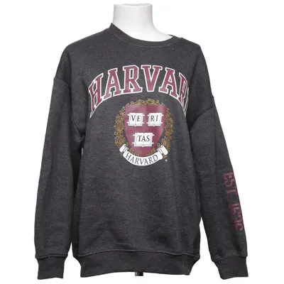 Collegetröja (Grå) från Harvard Bomull, Polyester, Viskos