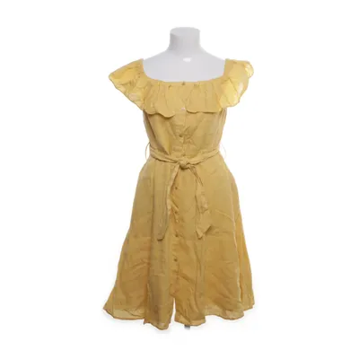 Klänning (Gul) från Zara Basic Collection Bomull, Linne