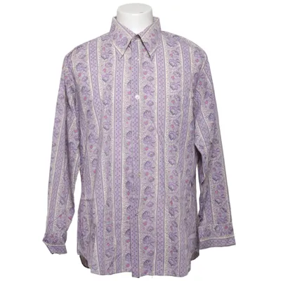 Shirt (Purple, Multicolored) from Rival Cotton, Polyester