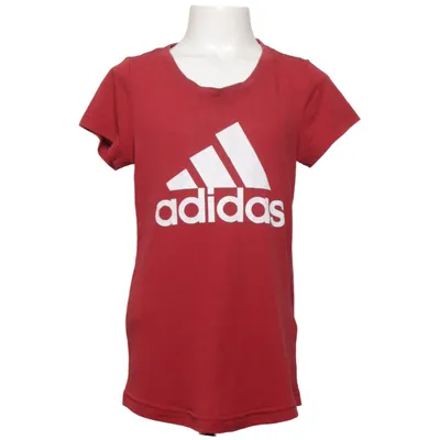 T-shirt (Rot) von Adidas Baumwolle, Recyceltes Polyester, Viskose