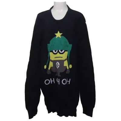 Pull de Noël (Bleu) de Minions Coton, Polyamide