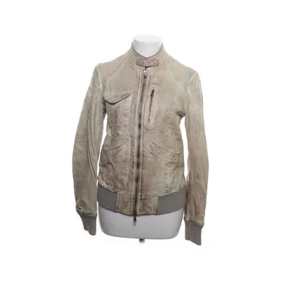Läderjacka (Beige) från Jet Set Skinn, Silke