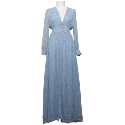 Maxi dress (Blue, White) from Adoore Polyester