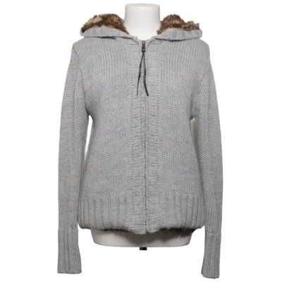 Cardigan (Grå, Brun) fra Theo Akryl, Polyester, Uld