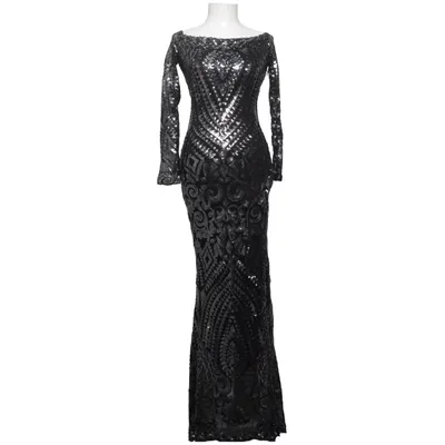 Aftenkjole (Sort, Sølv) fra Goddiva Polyester