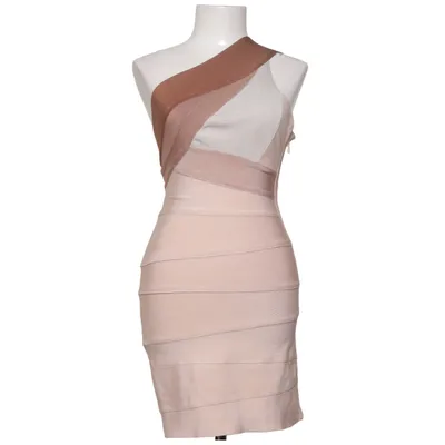 Robe de cocktail (Beige, Marron) de Hervé Léger Élasthane, Polyamide, Viscose