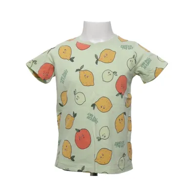 T-shirt (Green, Multicolored) from Lindex Cotton