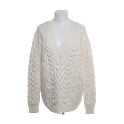 Sweater (White) from Zara Knit Acrylic, Nylon, Polyester