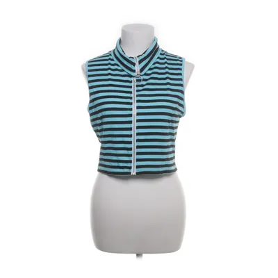 Crop top (Black, Blue) from Current Mood Cotton, Polyester
