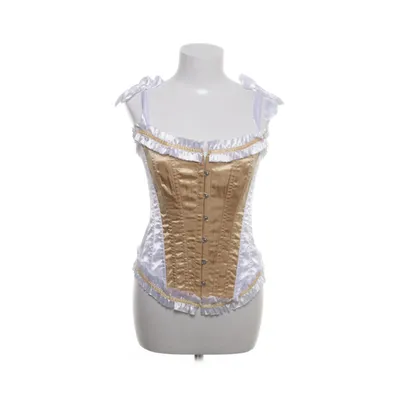 Korsett (Vit, Beige) Bomull, Polyester