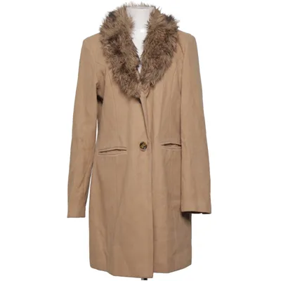 Manteau (Beige) de Havana Polyester, Laine