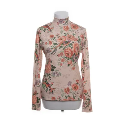 Strikblouse (Beige, Meerkleurig) van Zara W&B Collection Elastaan, Polyester