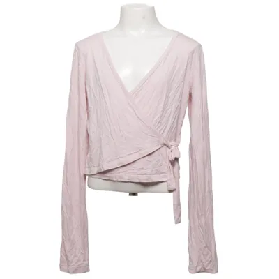 Wikkelblouse (Roze) van Gina Tricot Elastaan, Viscose